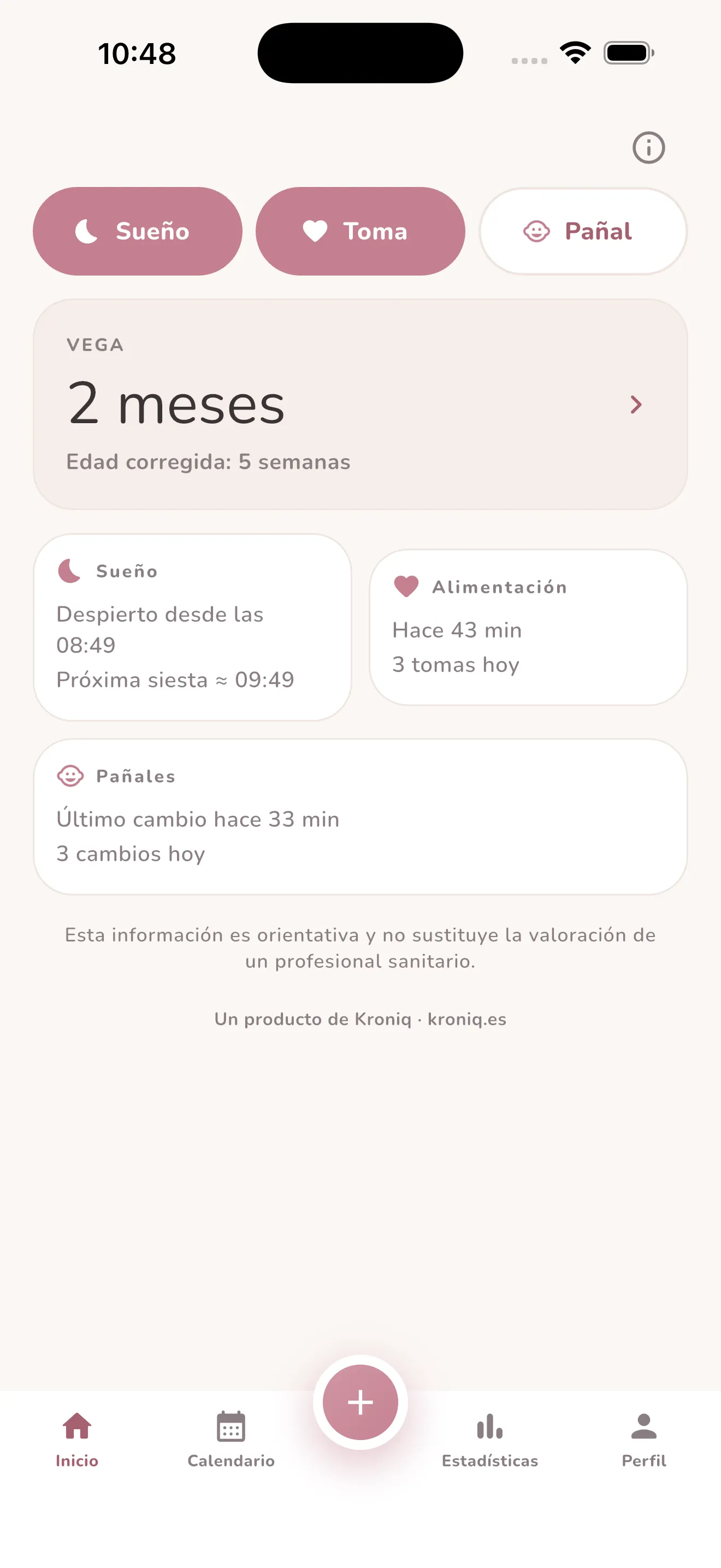 Seguimiento del bebé en MaternityCounter