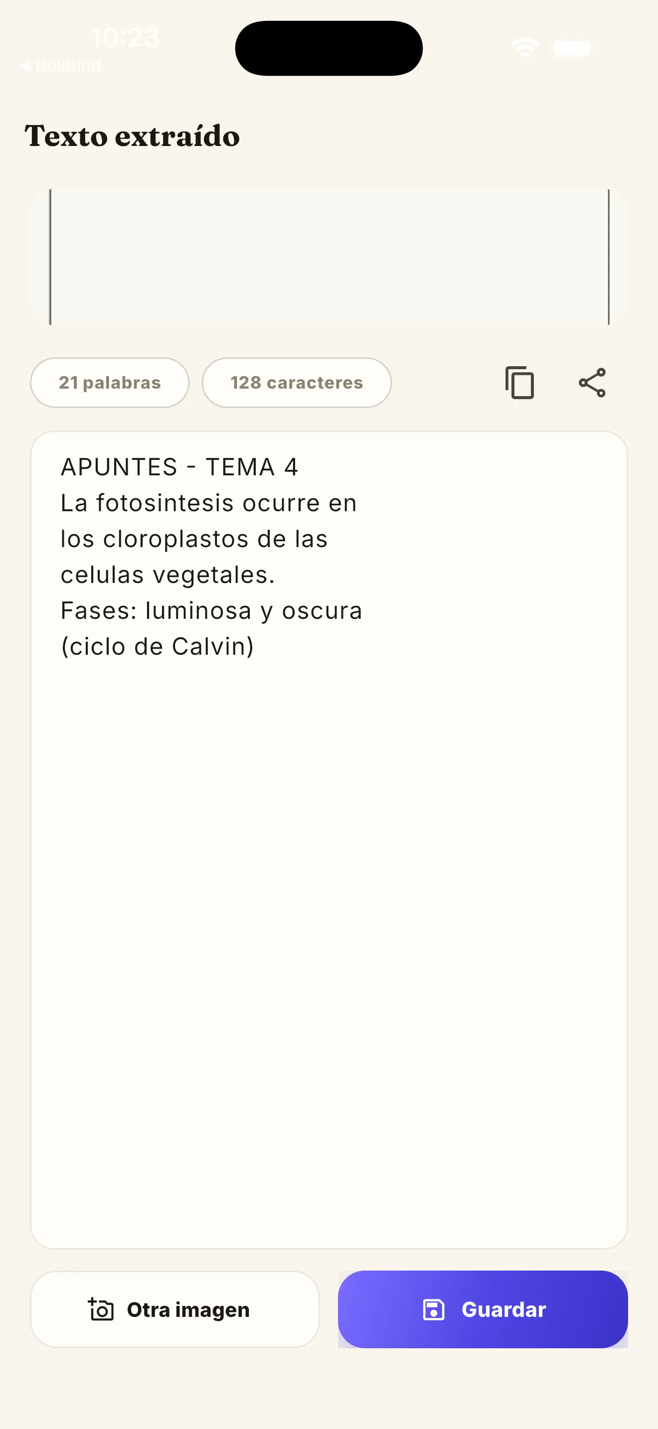 Texto editable extraído por Textium